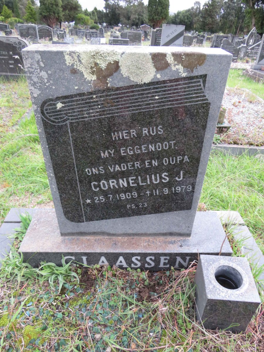 CLAASSEN Cornelius J. 1909-1979