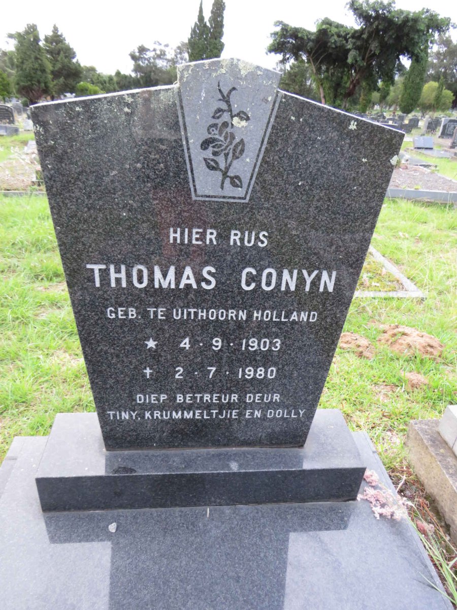 CONYN Thomas 1903-1980