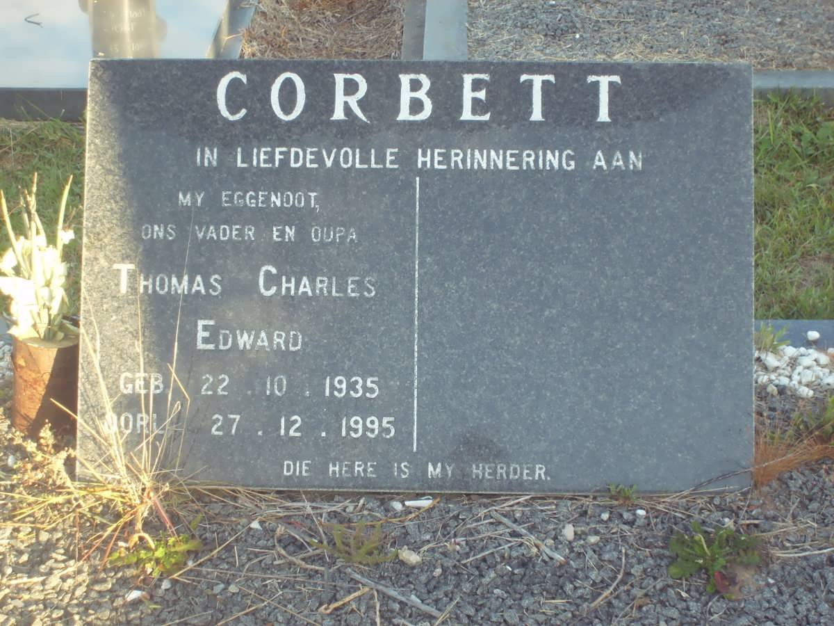CORBETT Thomas Charles Edward 1935-1995