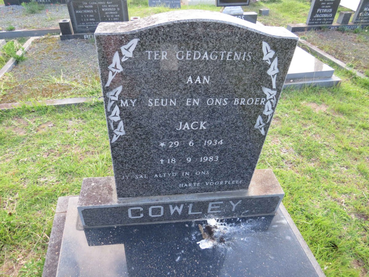 COWLEY Jack 1934-1983