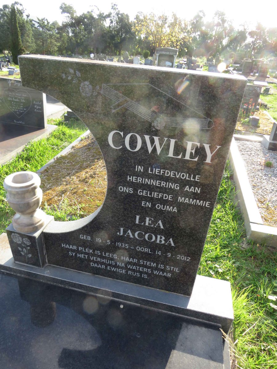 COWLEY Lea Jacoba 1935-2012