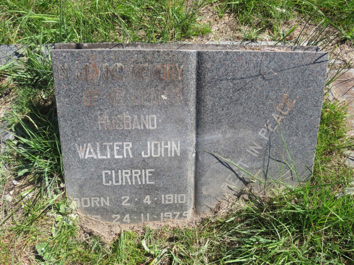 CURRIE Walter John 1910-1975