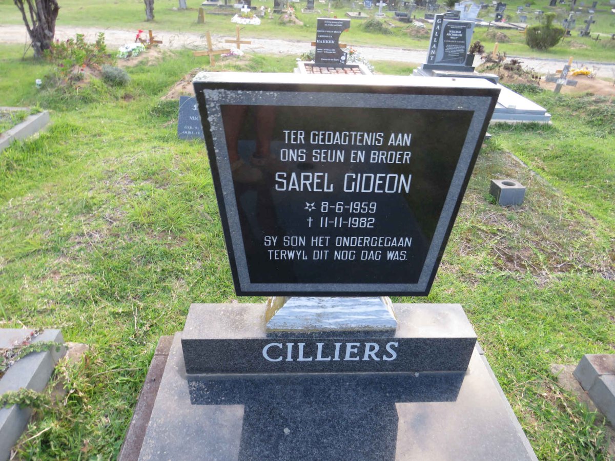 CILLIERS Sarel Gideon 1959-1982