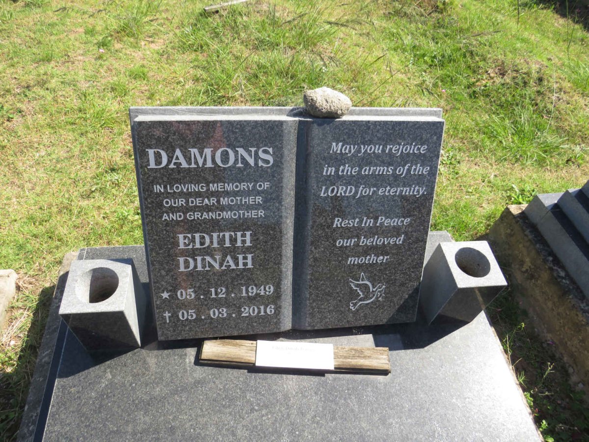 DAMONS Edith Dinah 1949-2016