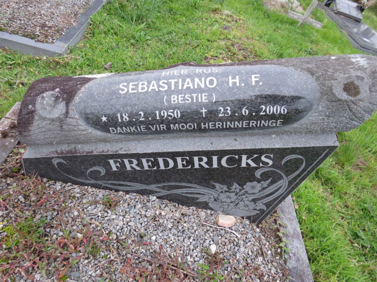 FREDERICKS Sebastiano H.F 1950-2006