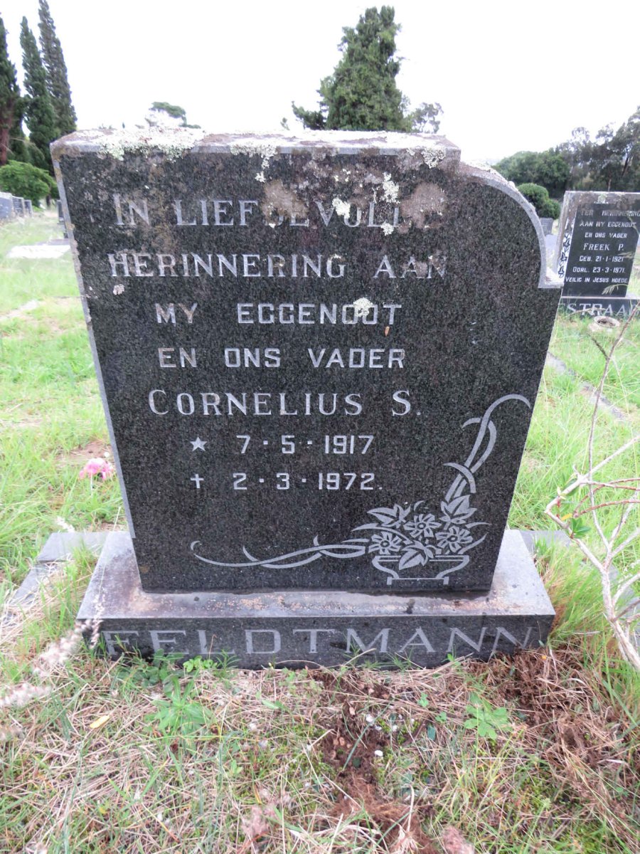 FELDTMANN Cornelius S. 1917-1972