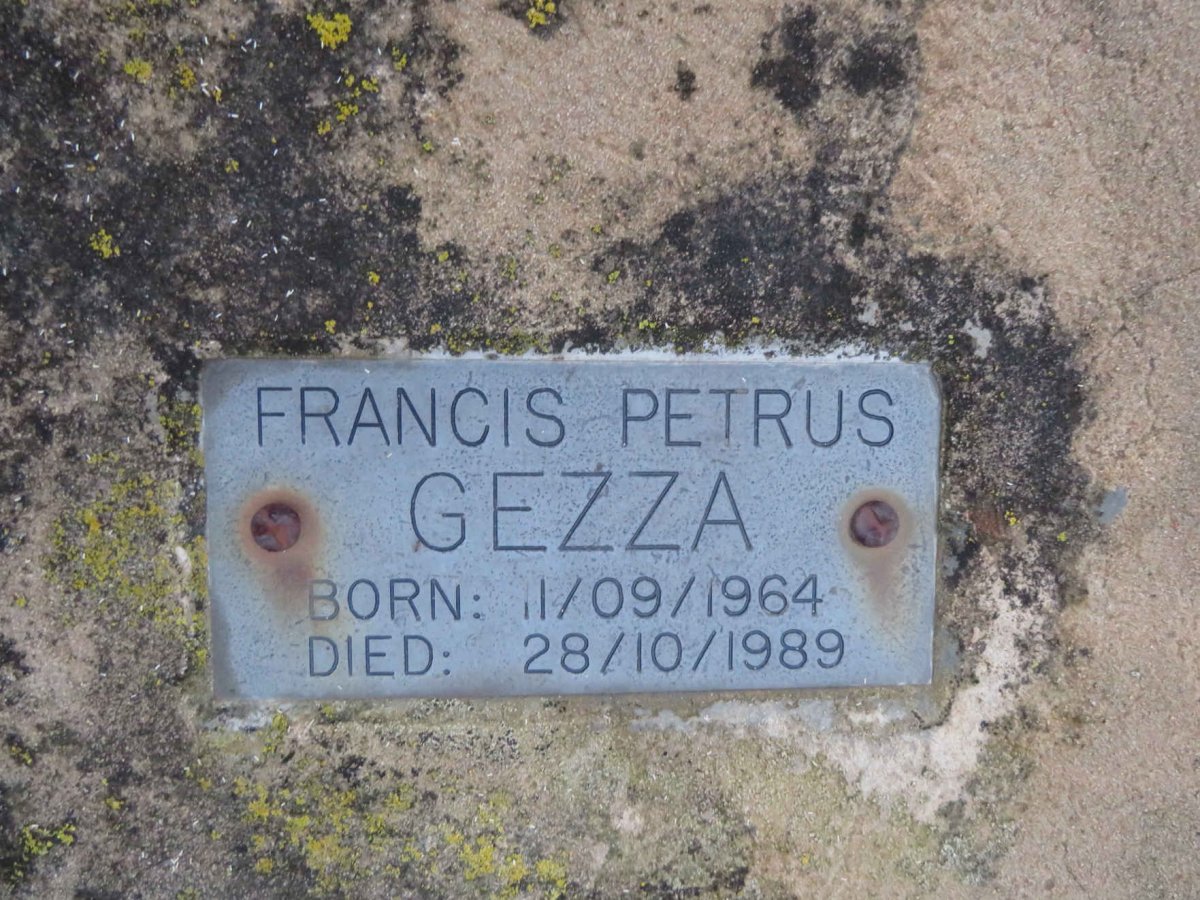 GEZZA Francis Petrus 1964-1989