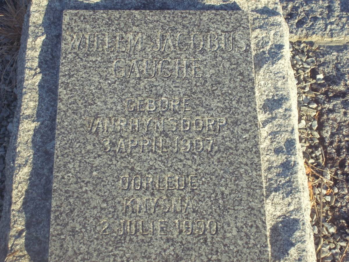GAUCHE Willem Jacobus 1907-1990