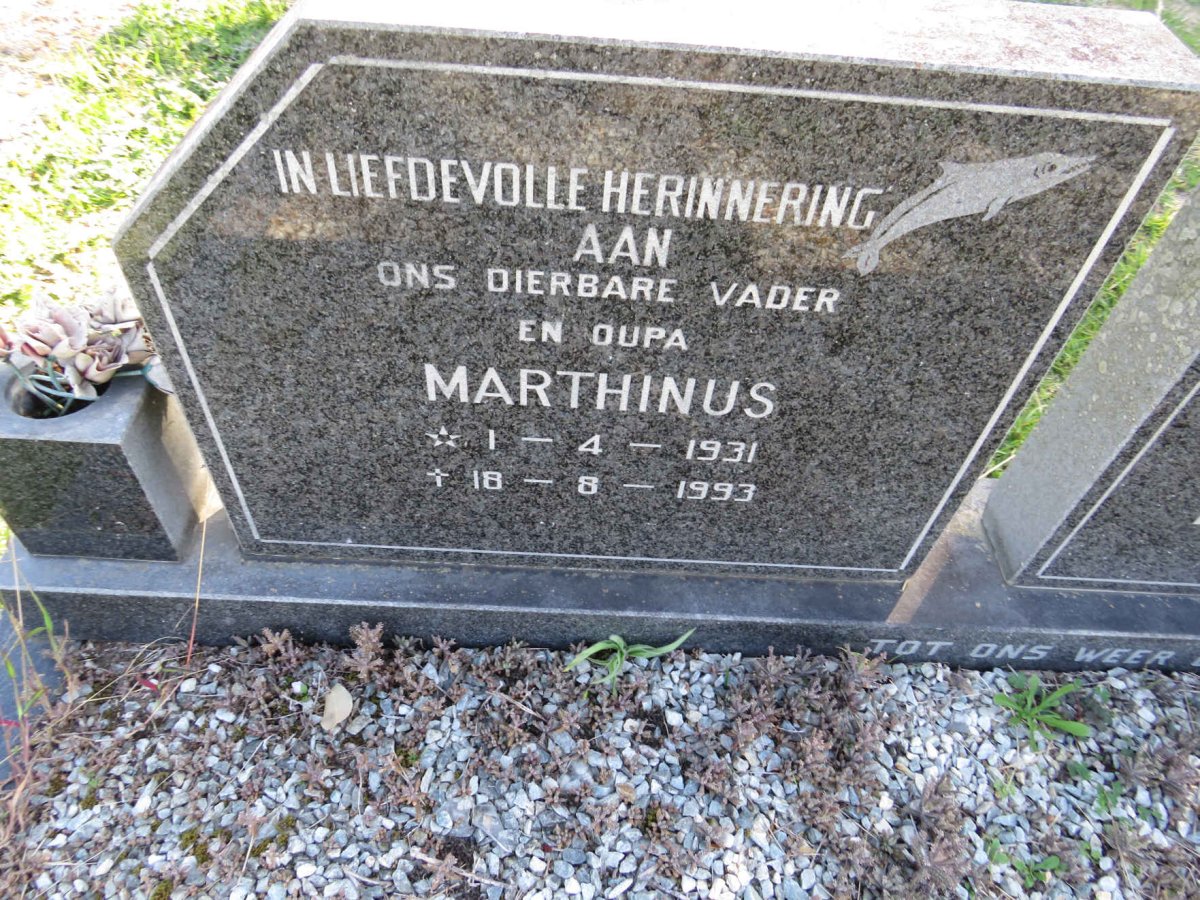 GREBE Marthinus 1931-1993 &amp; Elsie Maria 1936-1995