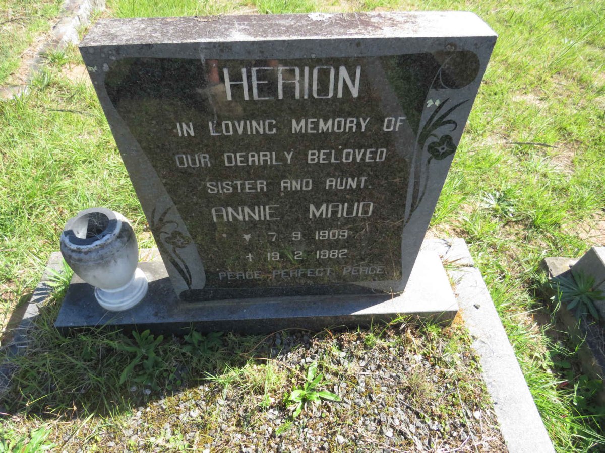 HERION Annie Maud 1909-1982