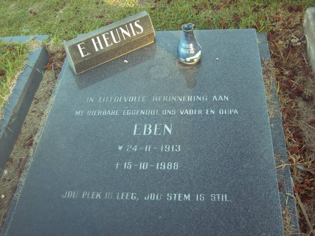HEUNIS Eben 1913-1988