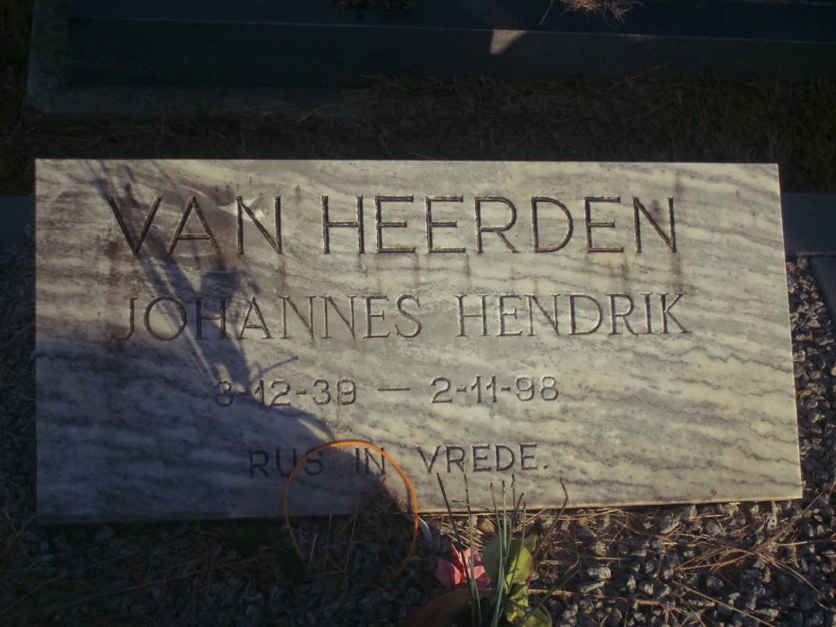 HEERDEN Johannes Hendrik, van 1939-1998