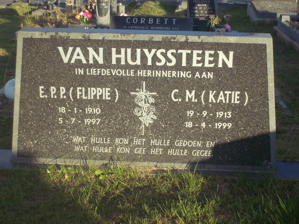 HUYSSTEEN E.P.P., van 1910-1997 &amp; C.M. 1913-1999