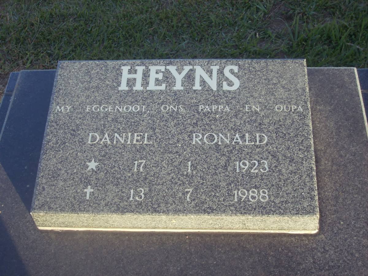 HEYNS Daniel Ronald 1923-1988