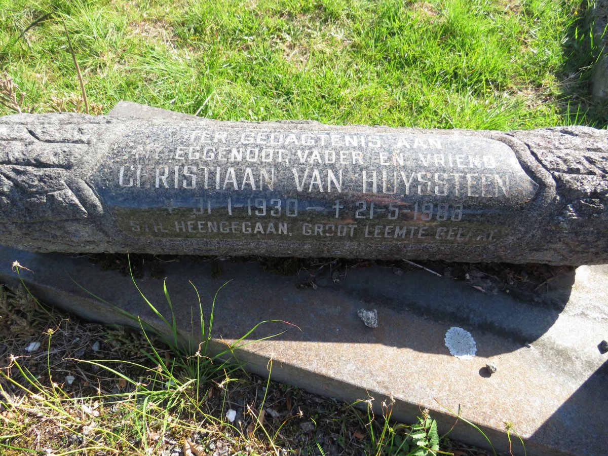 HUYSSTEEN Christiaan, van 1930-1988