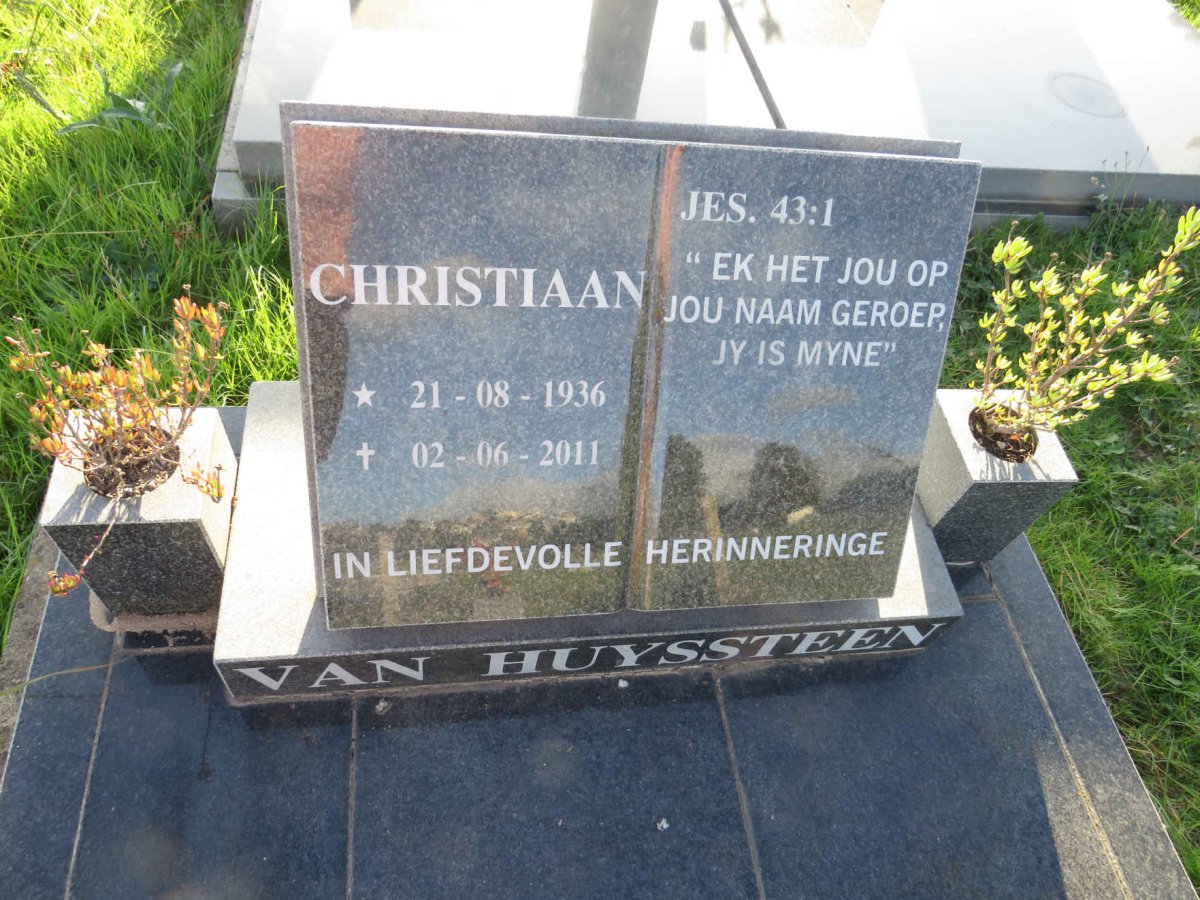 HUYSSTEEN Christiaan, van 1936-2011