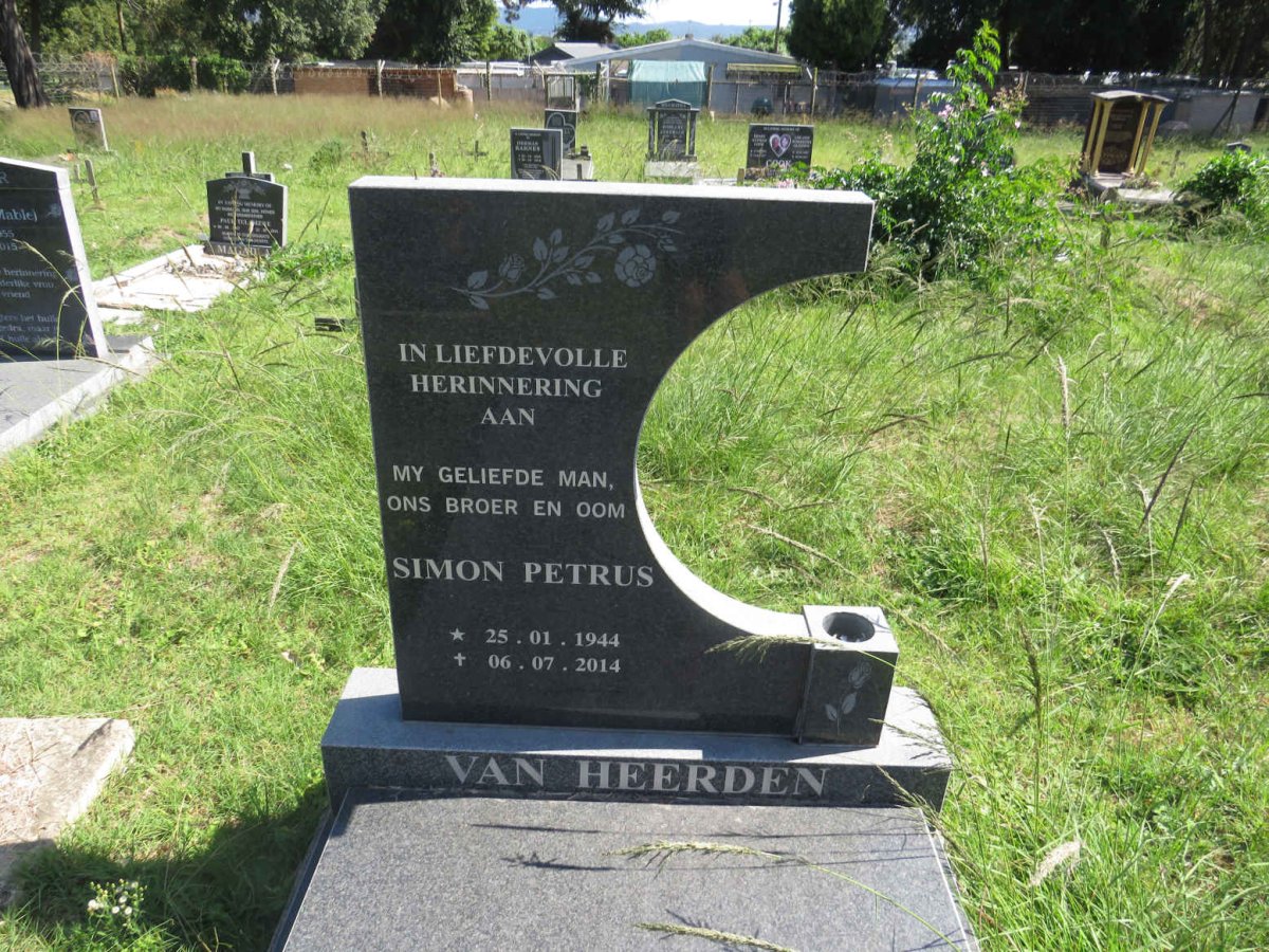 HEERDEN Simon Petrus, van 1944-2014