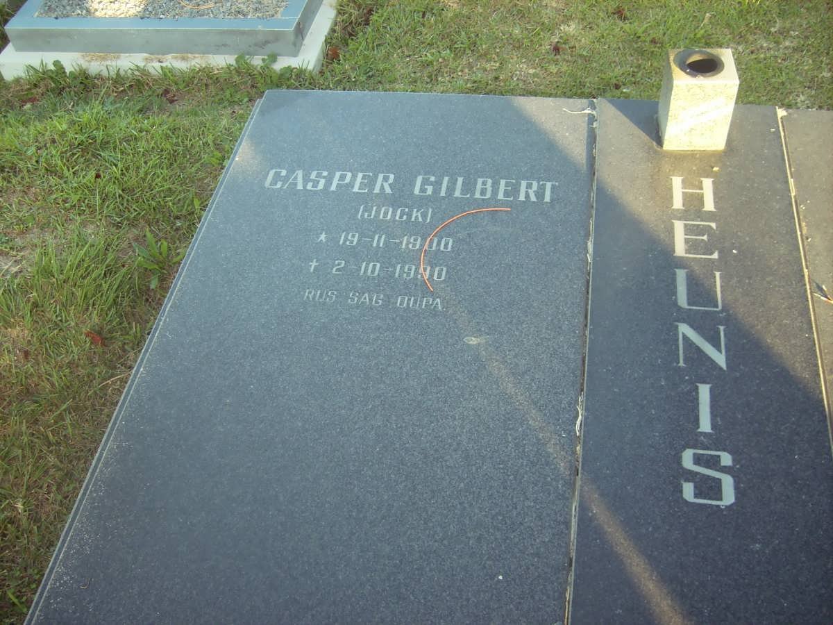 HEUNIS Casper Gilbert 1900-1990