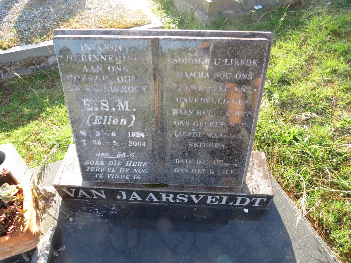 JAARSVELDT E.S.M., van 1924-2004