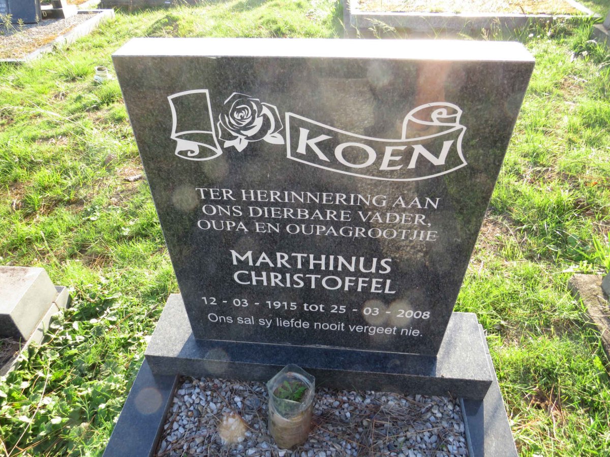 KOEN Marthinus Christoffel 1915-2008