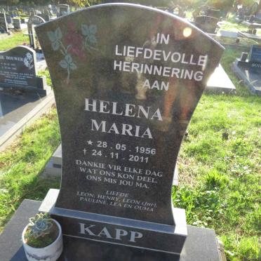 KAPP Helena Maria 1945-2011