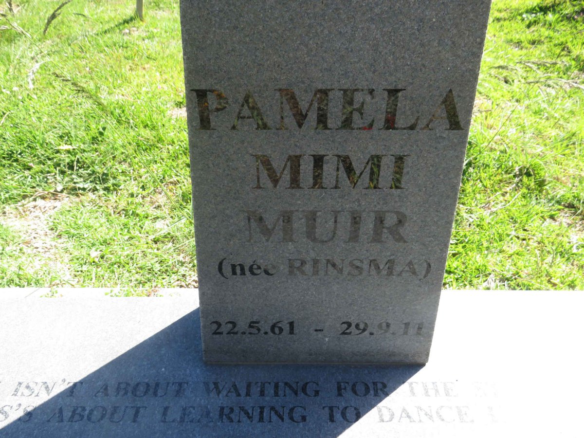 MUIR Pamela Mimi nee RINSMA 1961-2011