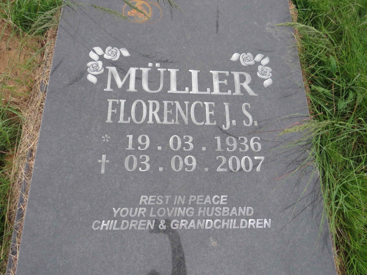 MULLER Florence J.S. 1936-2007
