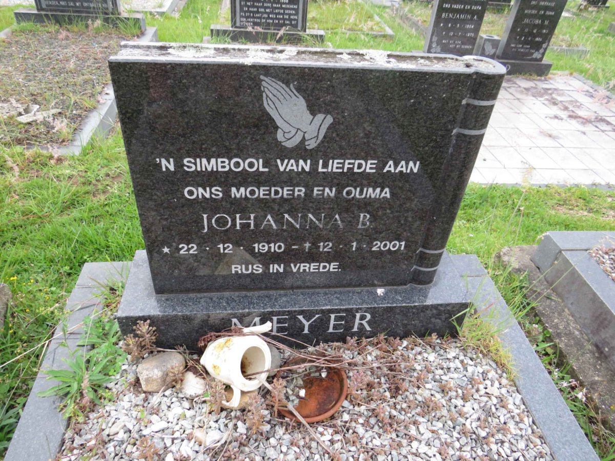 MEYER Johanna B. 1910-2001