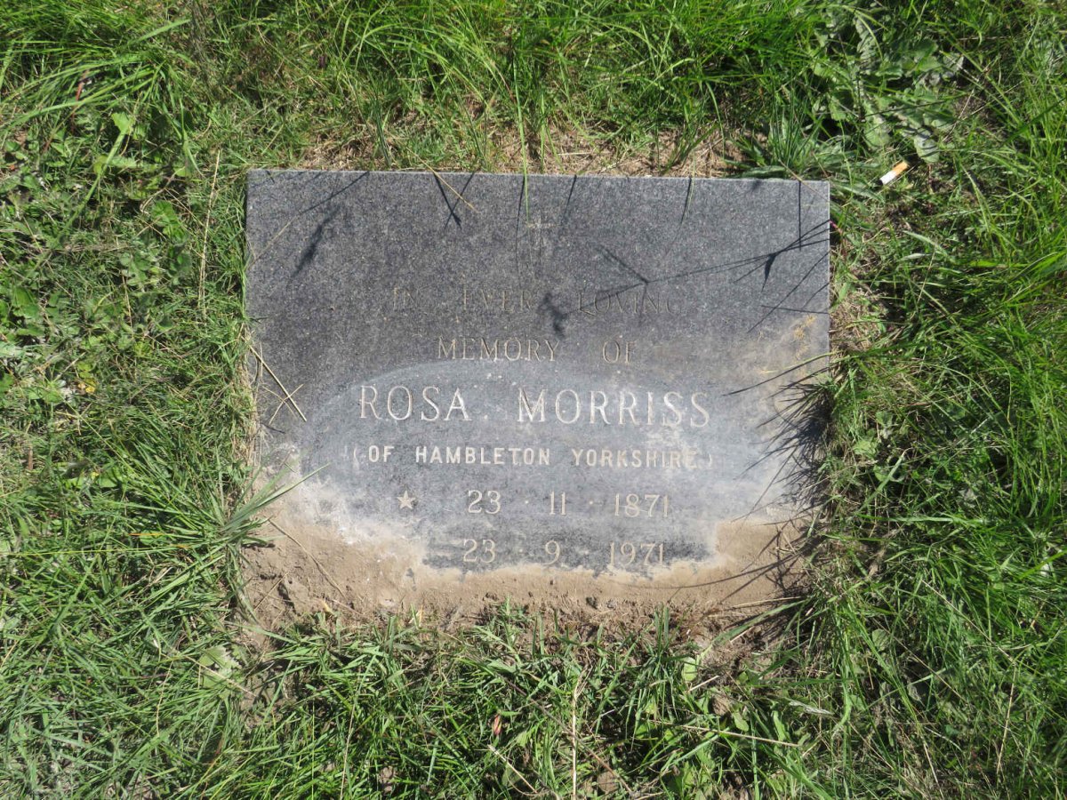 MORRISS Rosa 1871-1971