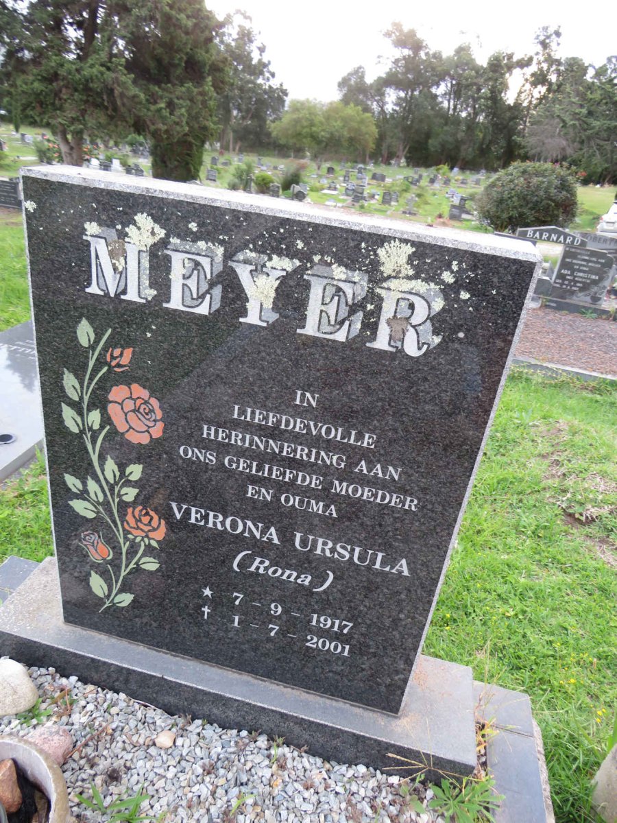 MEYER Verona Ursula 1917-2001