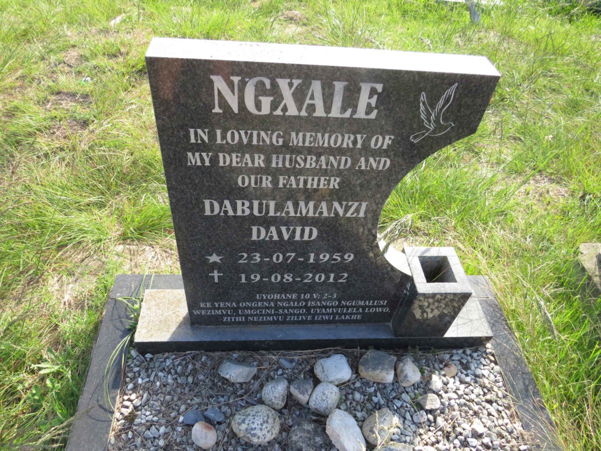 NGXALE Dabulamanzi David 1959-2012