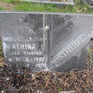 OOSTHUIZEN Katrina F. nee STANDER 1902-1978