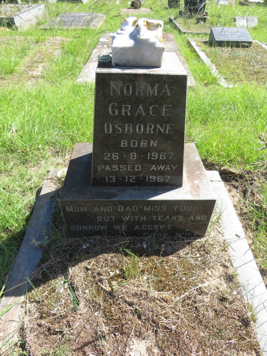 OSBORNE Norma Grace 1967-1967