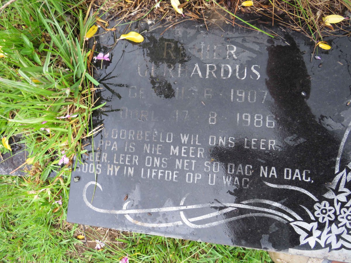 ROOYEN Renier Gerhardus, van 1907-1986 _2