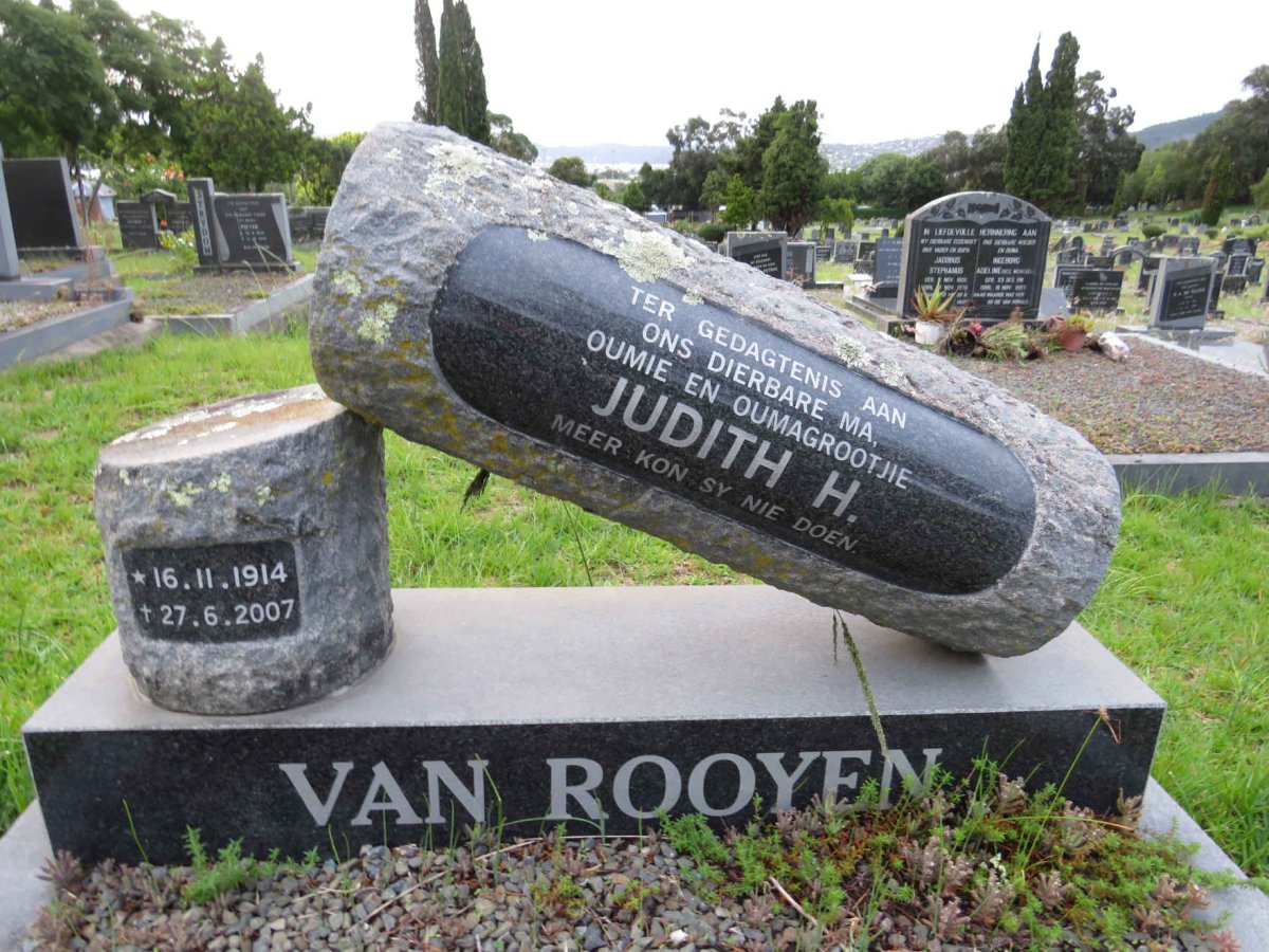 ROOYEN Judith H., van 1914-2007