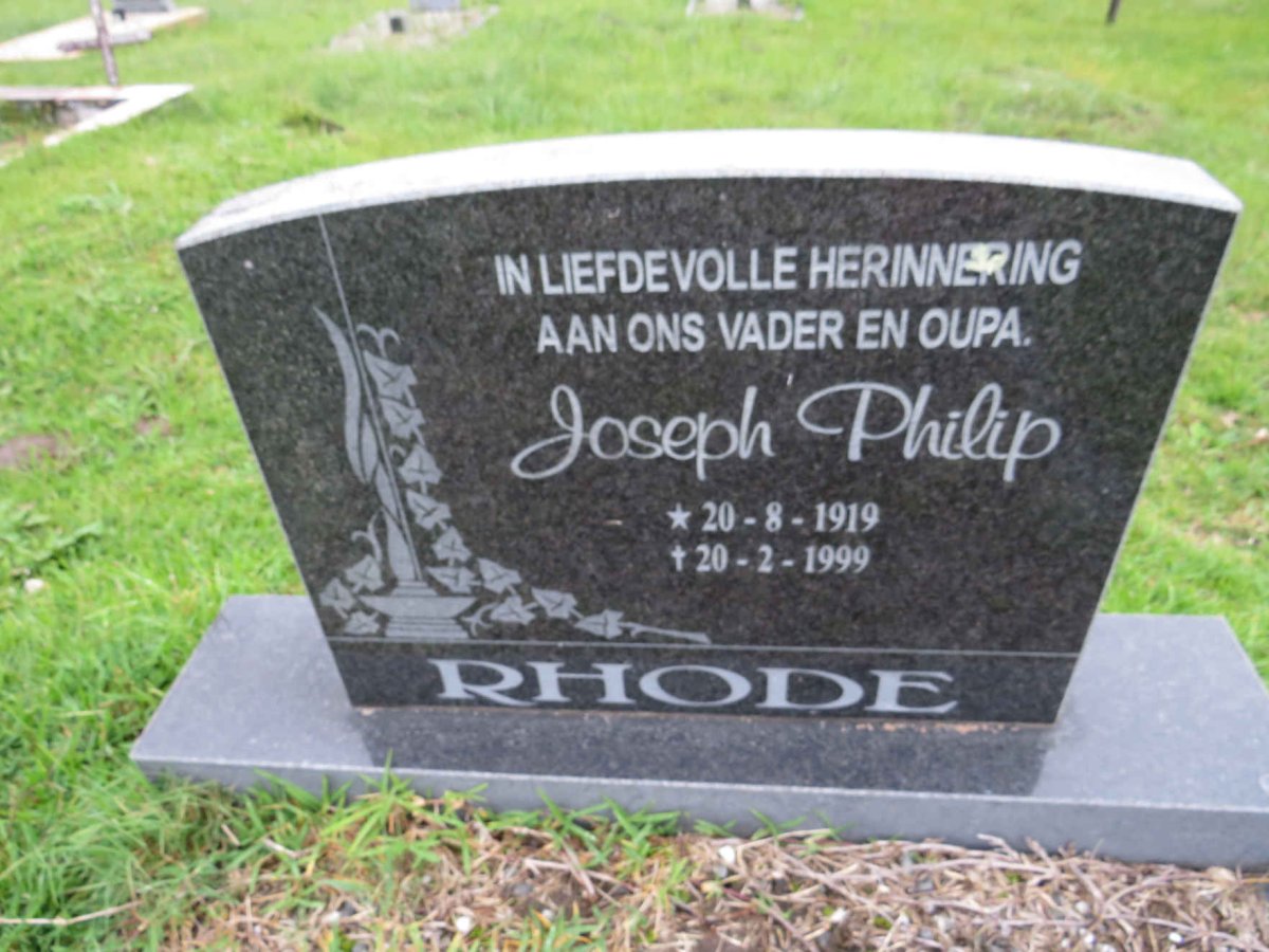 RHODE Joseph Philip 1919-1999
