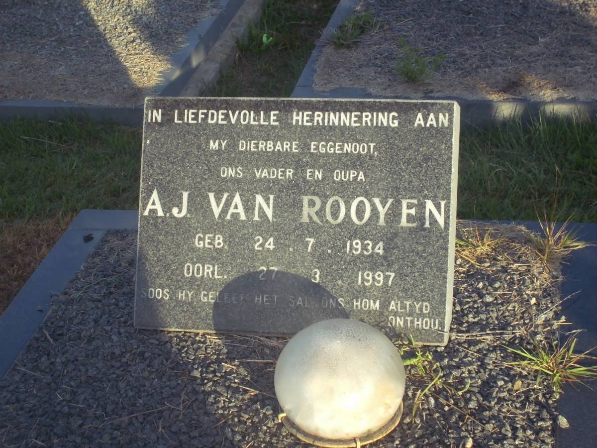 ROOYEN A.J., van 1934-1997