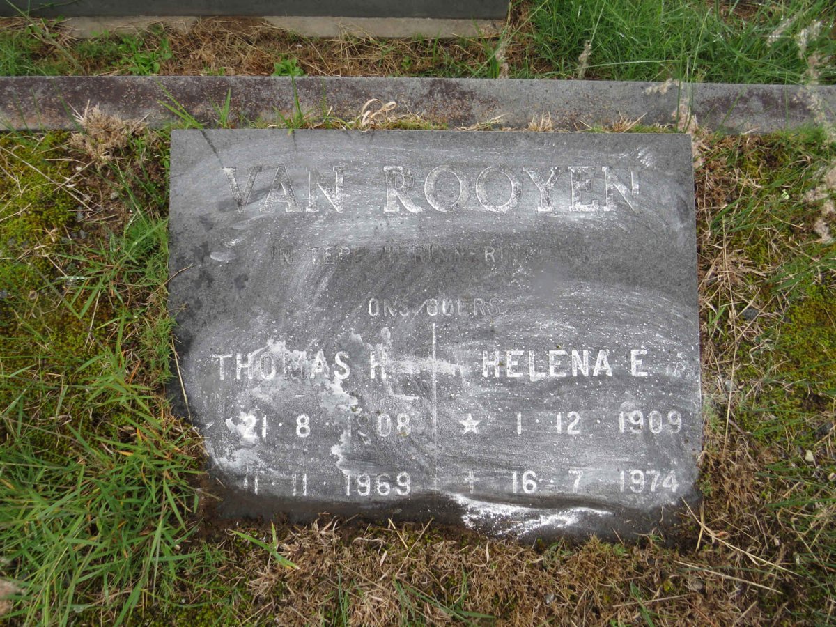 ROOYEN Thomas H., van 1908-1969 & Helena E. 1909-1974