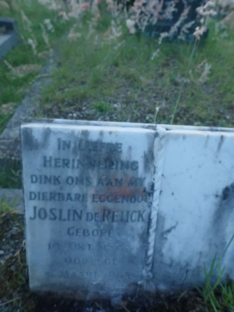 REUCK Joslin, de 18?-1945