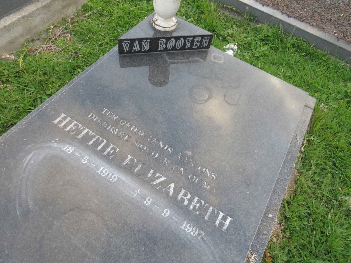 ROOYEN Hettie Elizabeth, van 1919-1997