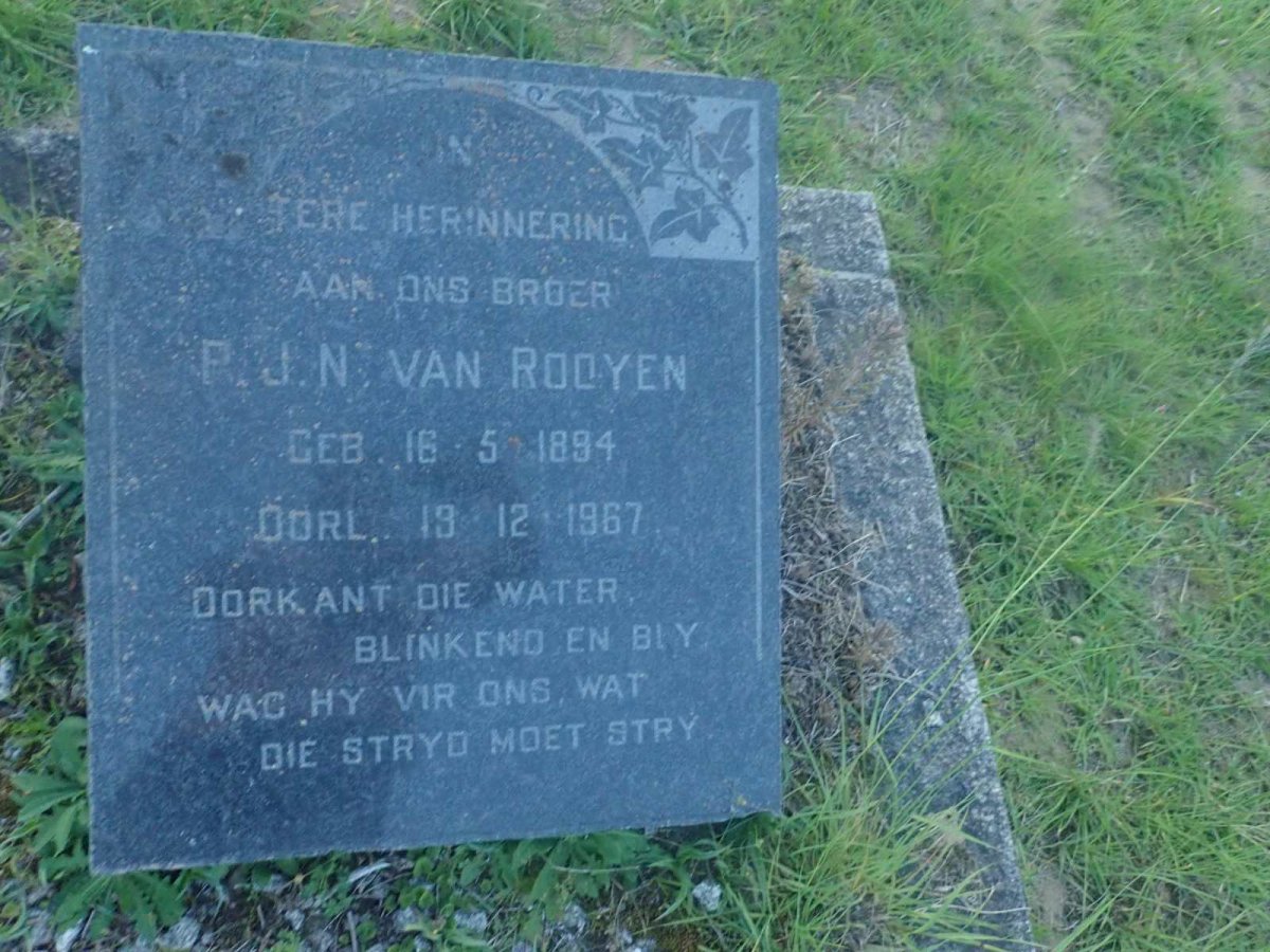 ROOYEN P.J.N., van 1894-1967