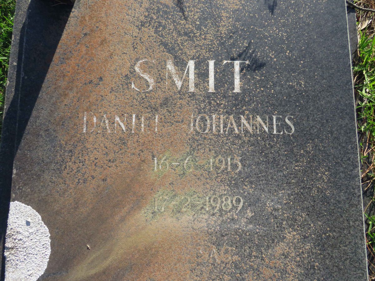 SMIT Daniel Johannes 1915-1989