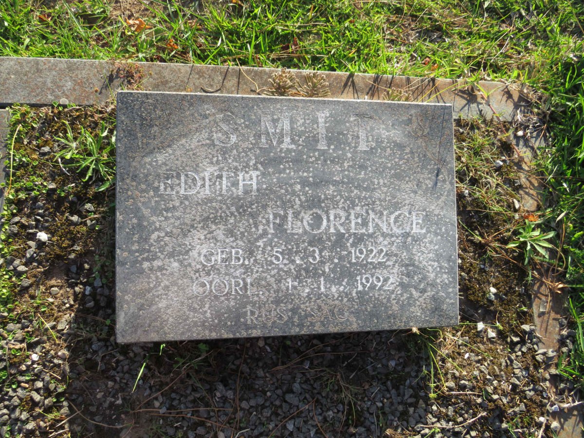 SMIT Edith Florence 1922-1992