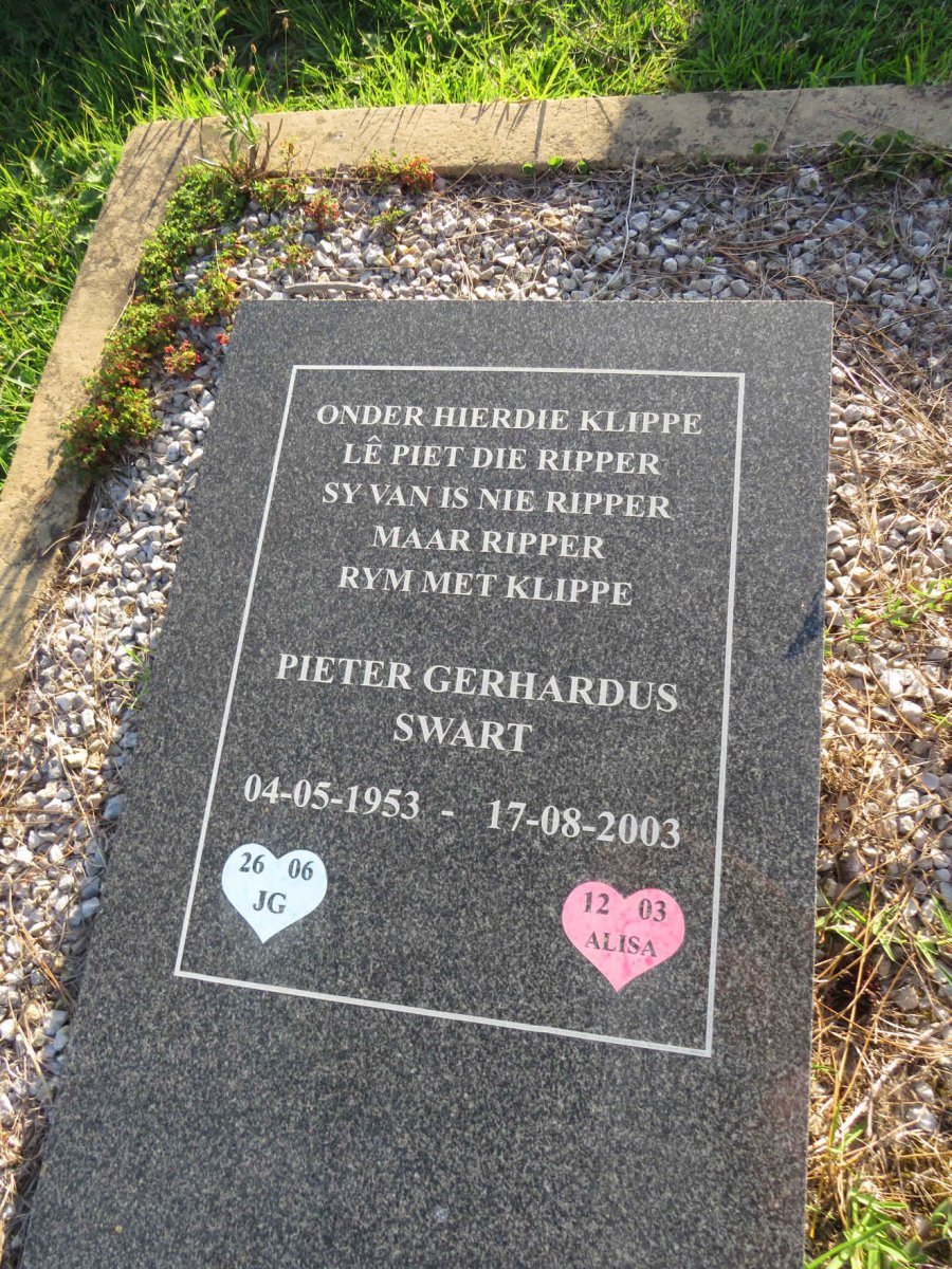 SWART Pieter Gerhardus 1953-2003