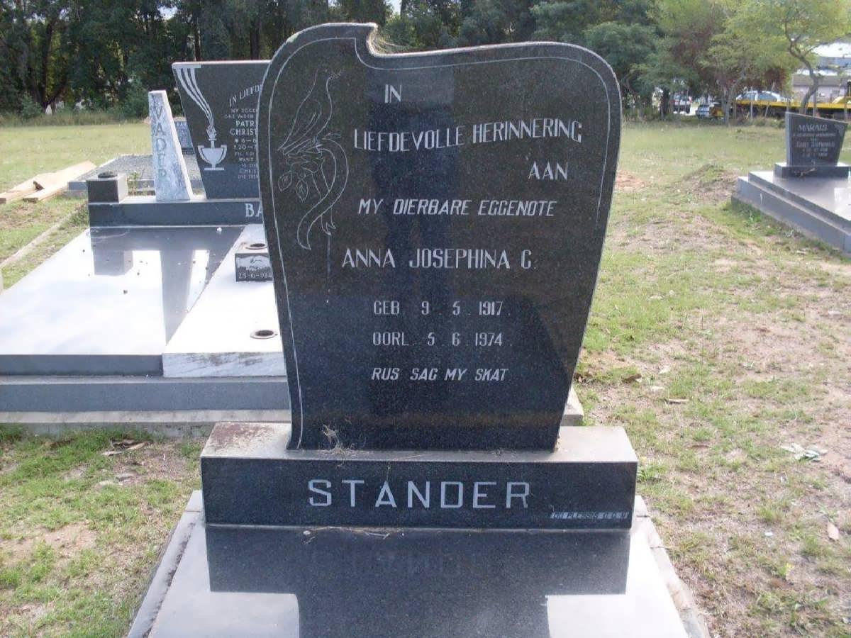 STANDER Anna Josephina C. 1917-1974