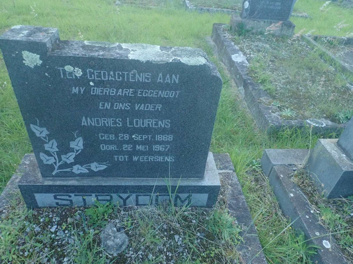 STRYDOM Andries Lourens 1888-1967