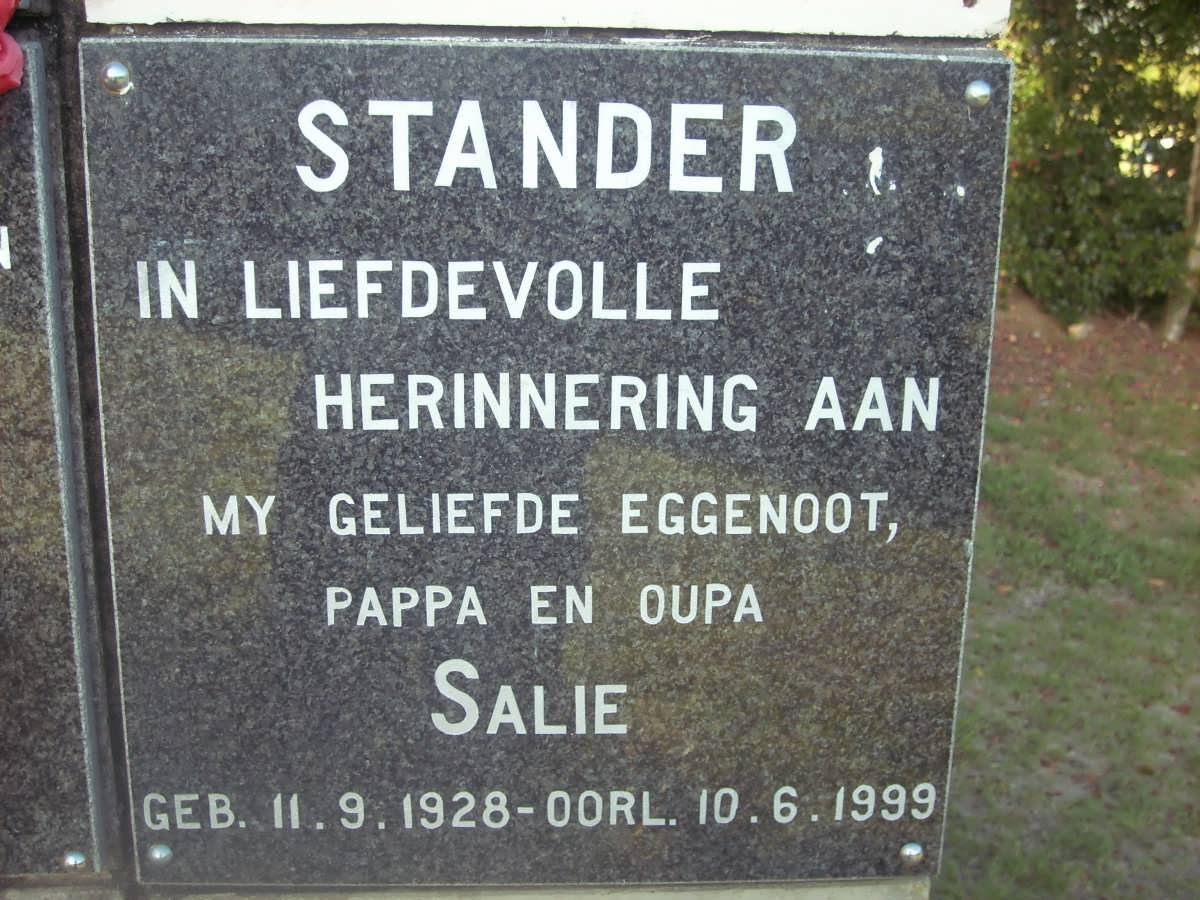 STANDER Salie 1928-1999