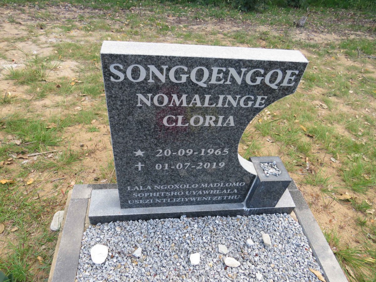 SONGQENGQE Nomalinge Cloria 1965-2019
