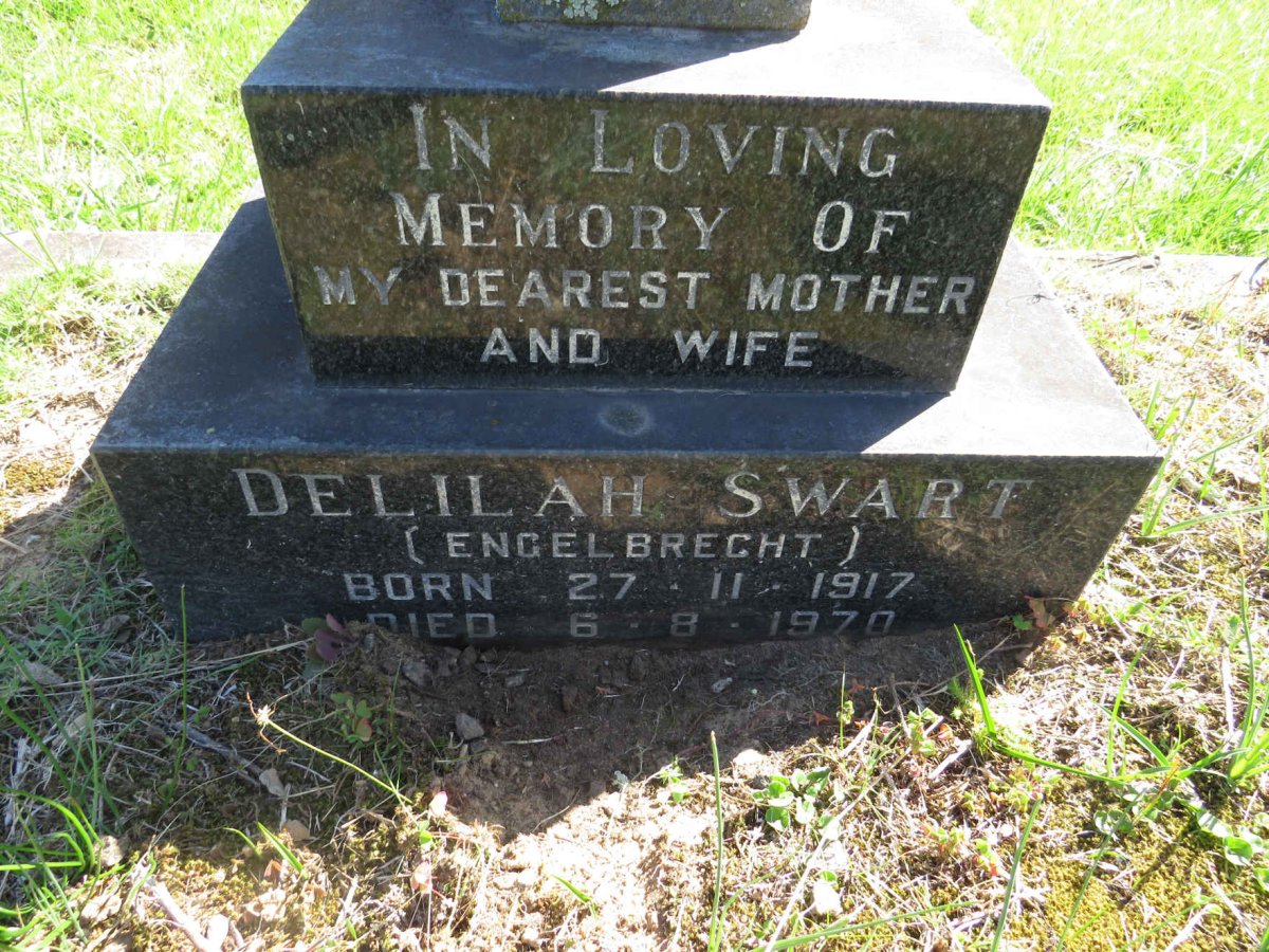 SWART Delilah nee ENGELBRECHT 1917-1970