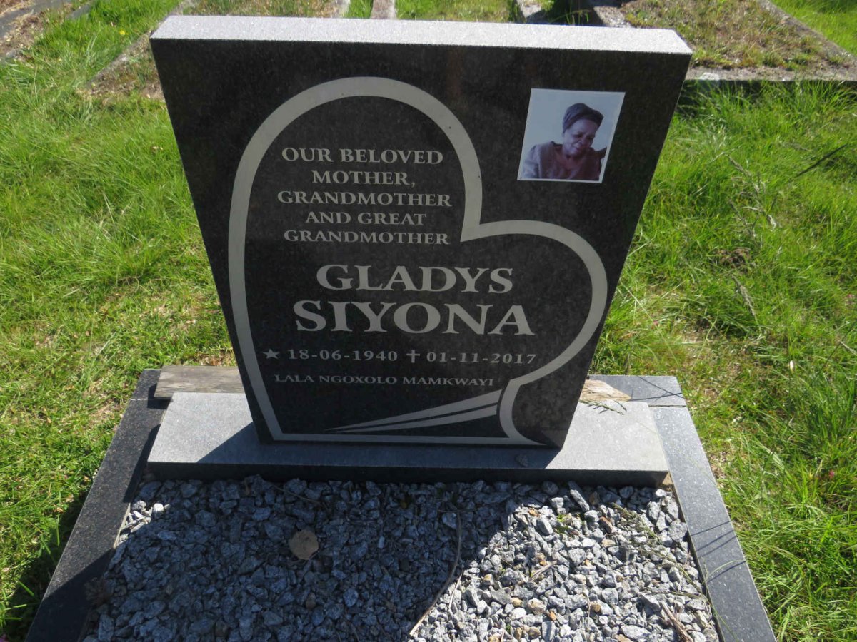 SIYONA Gladys 1940-2017